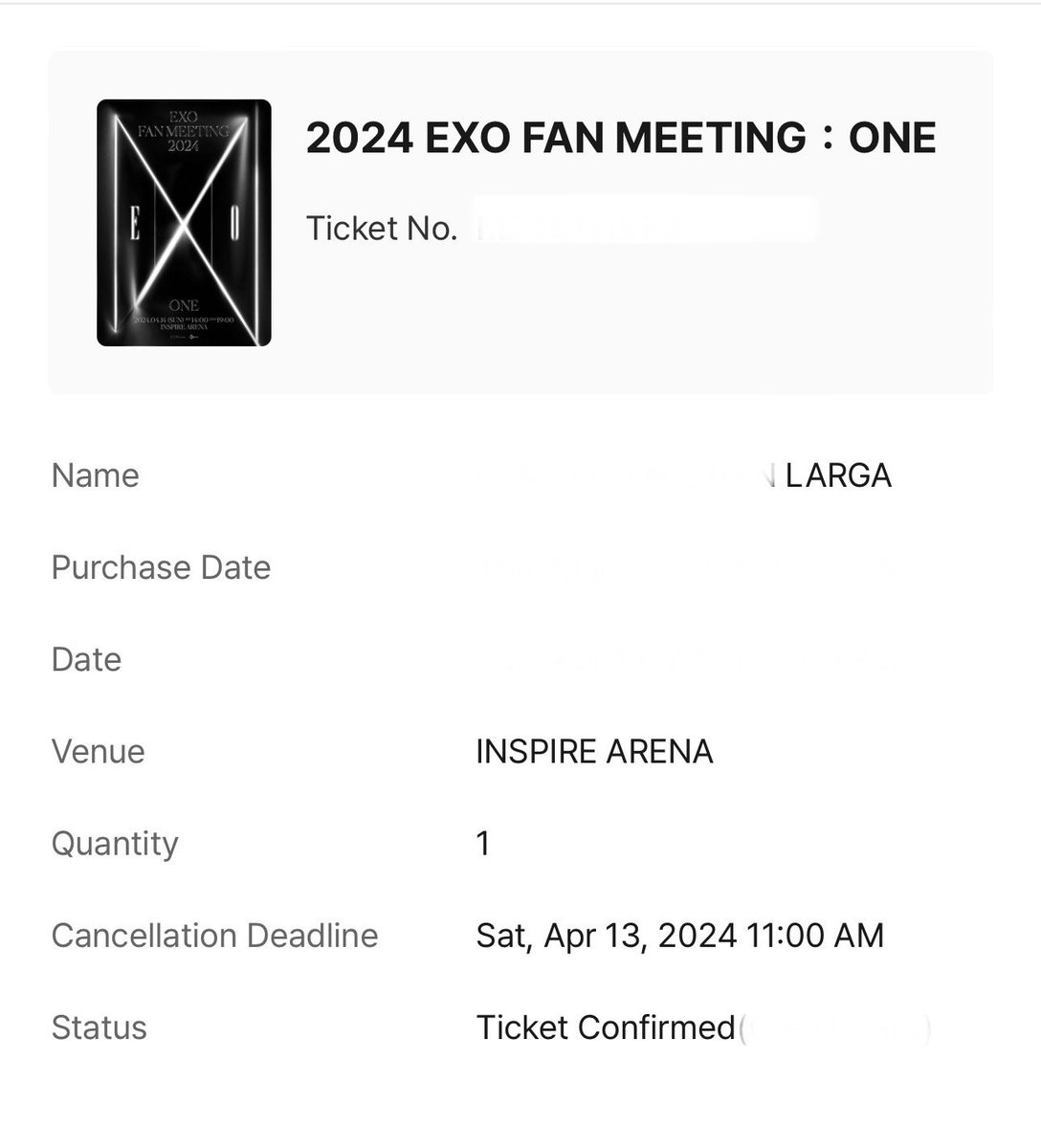 Arshiethromycin's tweet photo. I’m going to see @weareoneEXO next month huhuhuhuhuhu

Advance Happy Birthday self😭🫶🏼 https://t.co/gBp8wm2pJi