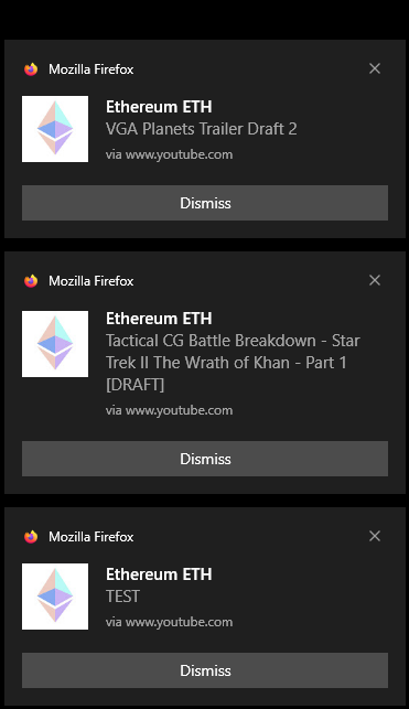 AluVixapede's tweet photo. I was just chatting with my friend when suddenly, I got a bunch of notifications from uh.. something I would NEVER subscribe to.

Looks like Resurrected Starships just got hacked.
I've been subbed to them for like 2 years. They would NOT switch to this lol

Happened moments ago. https://t.co/doYM8hIOat