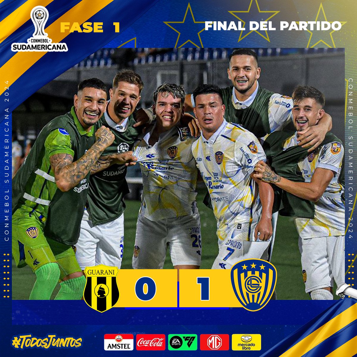 SpLuquenOficial's tweet image. 🏆#CONMEBOLSUDAMERICANA l 2024

☑️ Fase 1

Final del Partido

¡CLASIFICACIÓN AURIAZUL!🐷😉✌️

Guaraní 0️⃣ - 1⃣  SP. LUQUEÑO
⚽️Diego Fernández

#TODOSJUNTOS🇺🇦