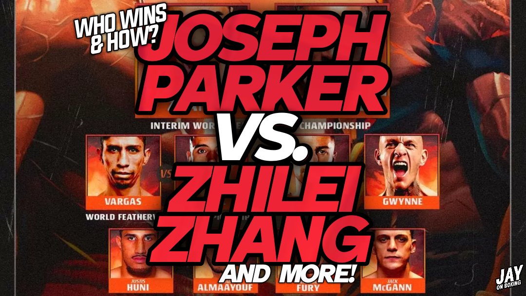 JOSEPH PARKER VS. ZHILEI ZHANG, REY VARGAS VS. NICK BALL & MORE! - MY PICKS: youtu.be/ZdQKRBw_Bko
#boxing #JoshuaNgannou #ParkerZhang