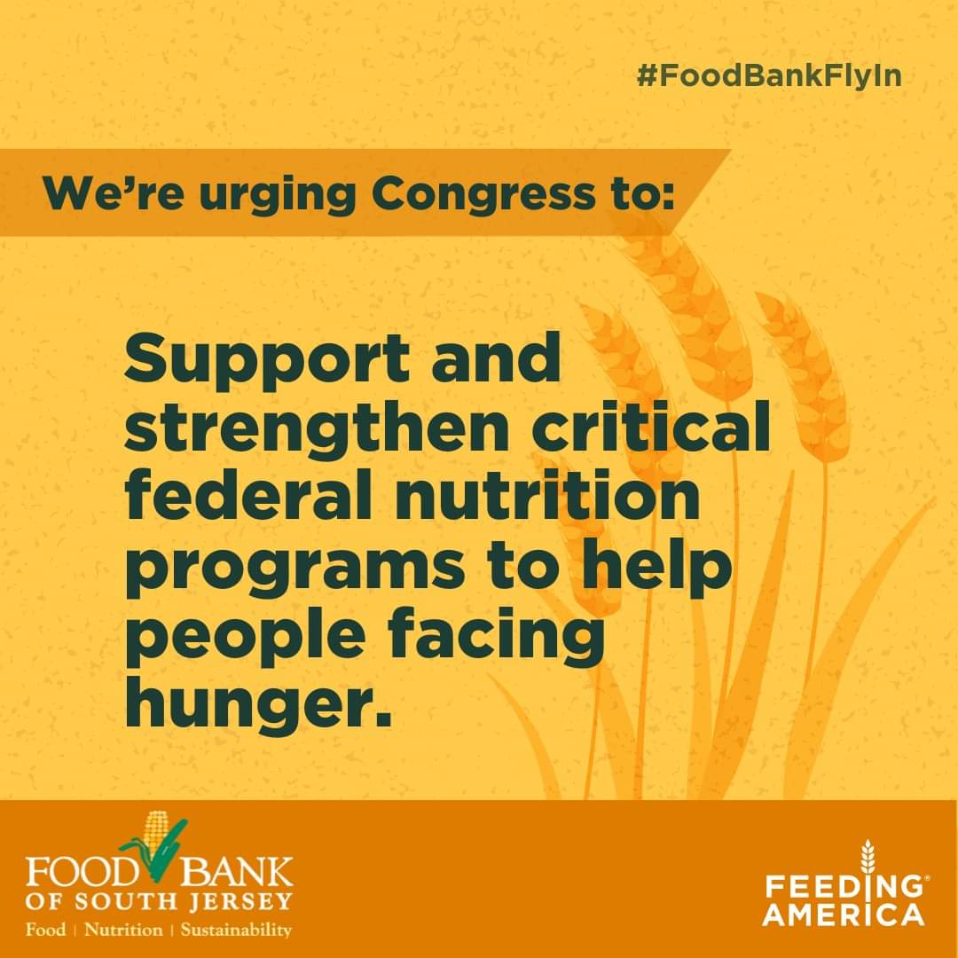 foodbankSJ's tweet photo. Thank you to the offices of @SenBooker & @RepAndyKimNJ for meeting with us to discuss federal nutrition programs. Hardworking people across the country count on investments like TEFAP & SNAP to help keep food on the table. @FeedingAmerica #FoodBankFlyIn #FarmBill #bettertogether https://t.co/wH33TGNL0Q