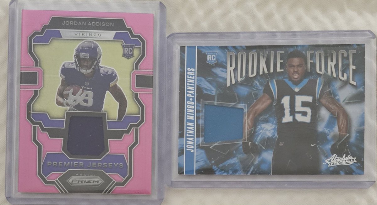 Some of the #Hits from the 2023 #Panini #Football #Mega #Box #Mixer #Break

#TBBCrew #TBBDraft #NFL #TBBCrewElite #Hot #Pink #JordanAddison #Premier #Jersey #JonathanMingo #Rookie #Force #JahmyrGibbs #BijanRobinson #JaxonSmithNjigba #TravisKelce #PatrickMahomes #Tua #Mims #Downs