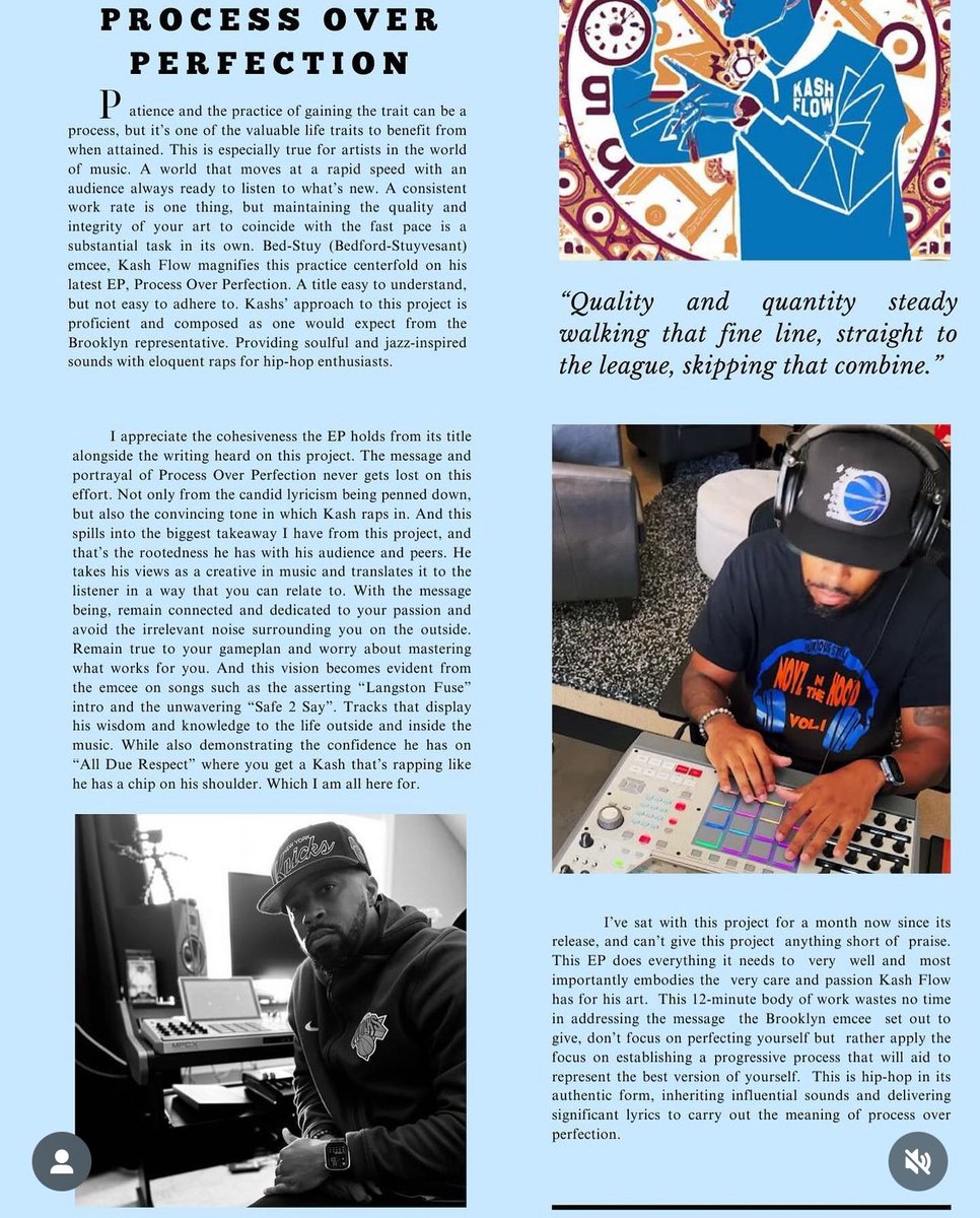 kash_flow83's tweet image. S/O to @rudyretro1 for the write up on #ProcessOverPerfection💎 EP…thx for the support bro 🫡💯