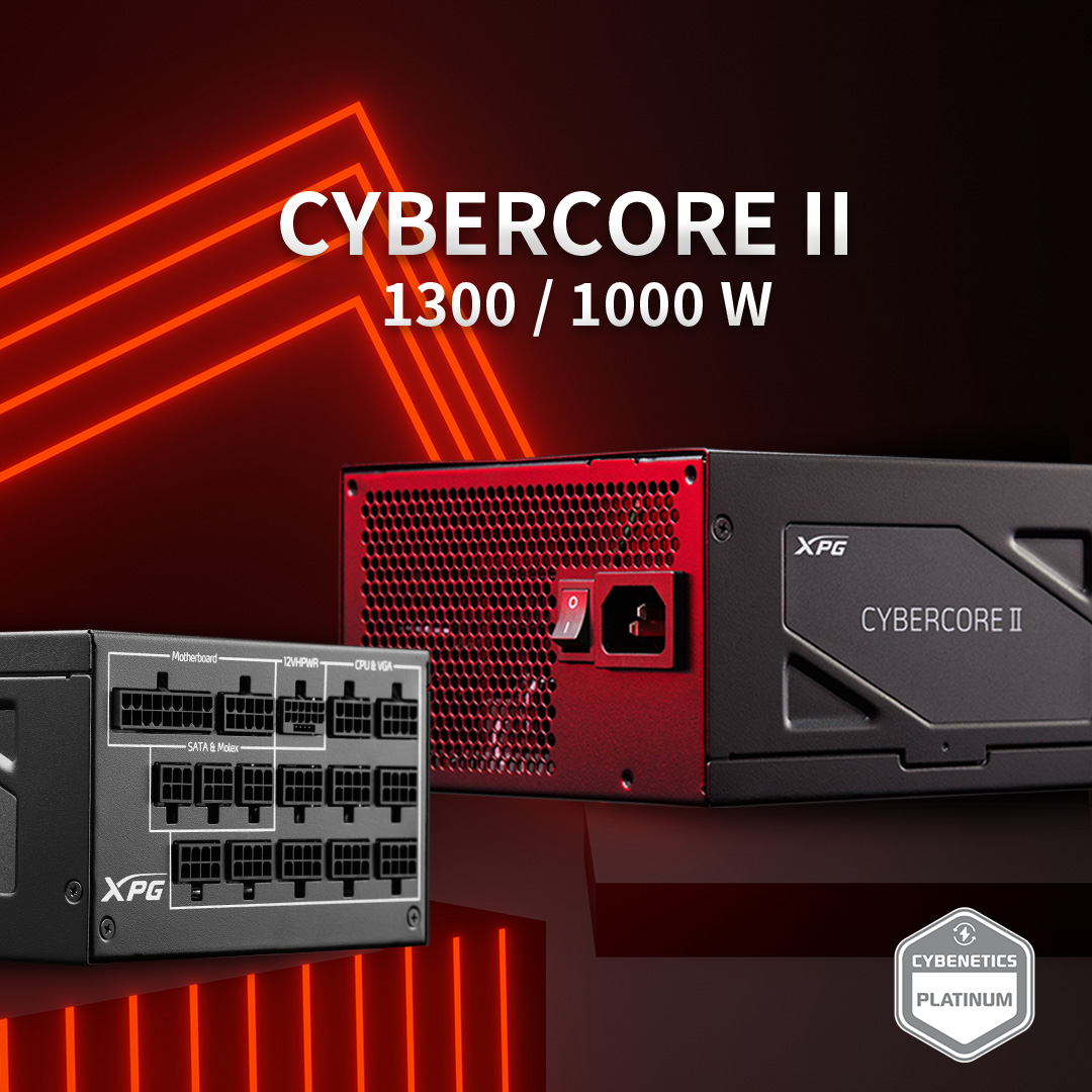 XPG_Global's tweet photo. The CYBERCORE II 1000W and 1300W models feature Nidec VENTO PRO fans for optimal airflow and stability under heavy loads.
Get unmatched performance with 80 PLUS Platinum efficiency, fully-modular cabling, and 100% Japanese capacitors.
#XPG #CYBERCOREII #ATX3 #PSU https://t.co/htRAagl02h