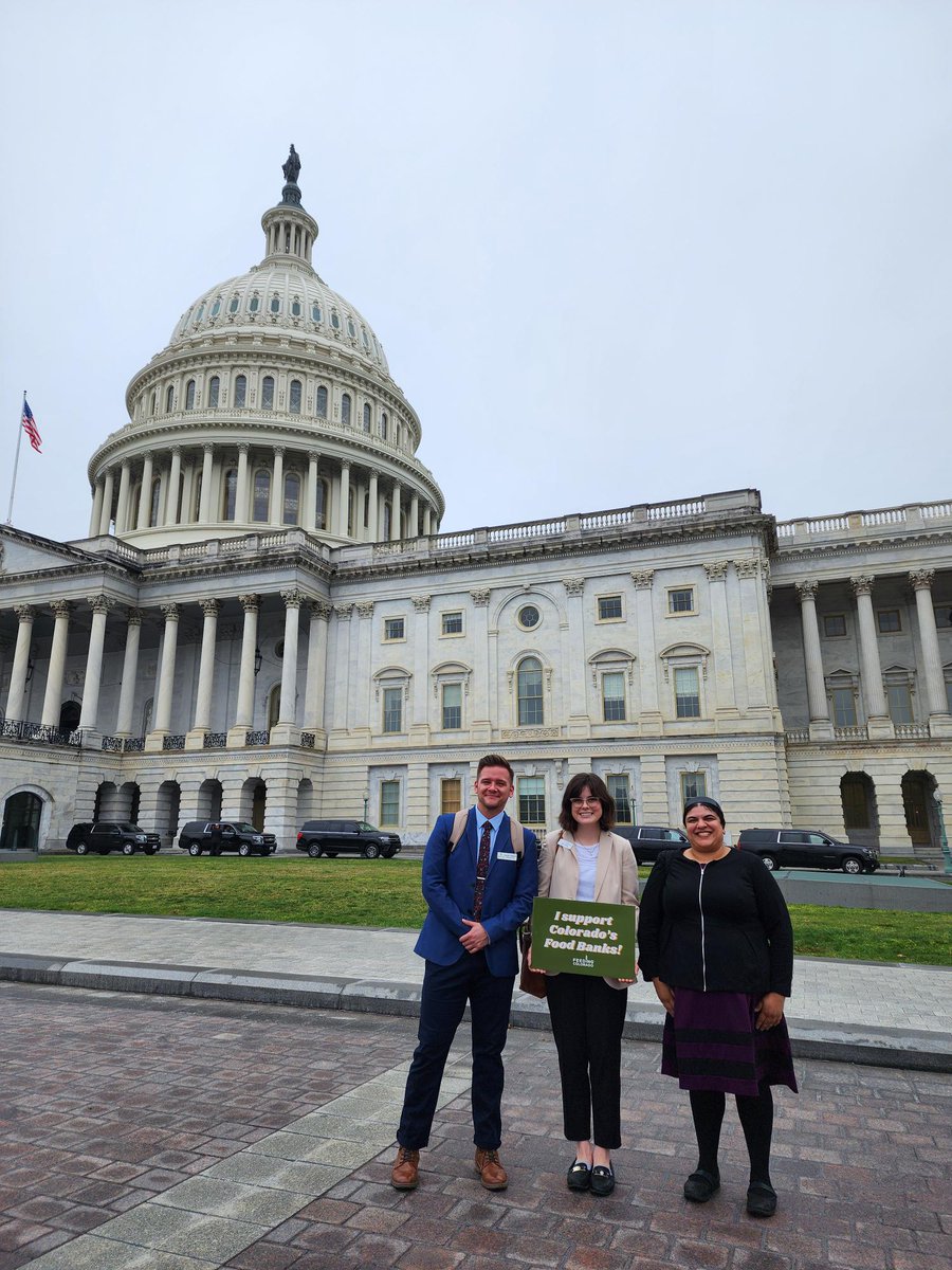 FoodBankRockies's tweet photo. We're thrilled to be part of the @feedingamerica #foodbankflyin in Washington, DC. Our very own Aditi Desai visited with @SenBennet, @SenHickenlooper, @RepDegette, @RepPettersen, and @RepCaraveo's offices today to discuss the critical importance of federally funded food programs. https://t.co/Ev0FkGz5al