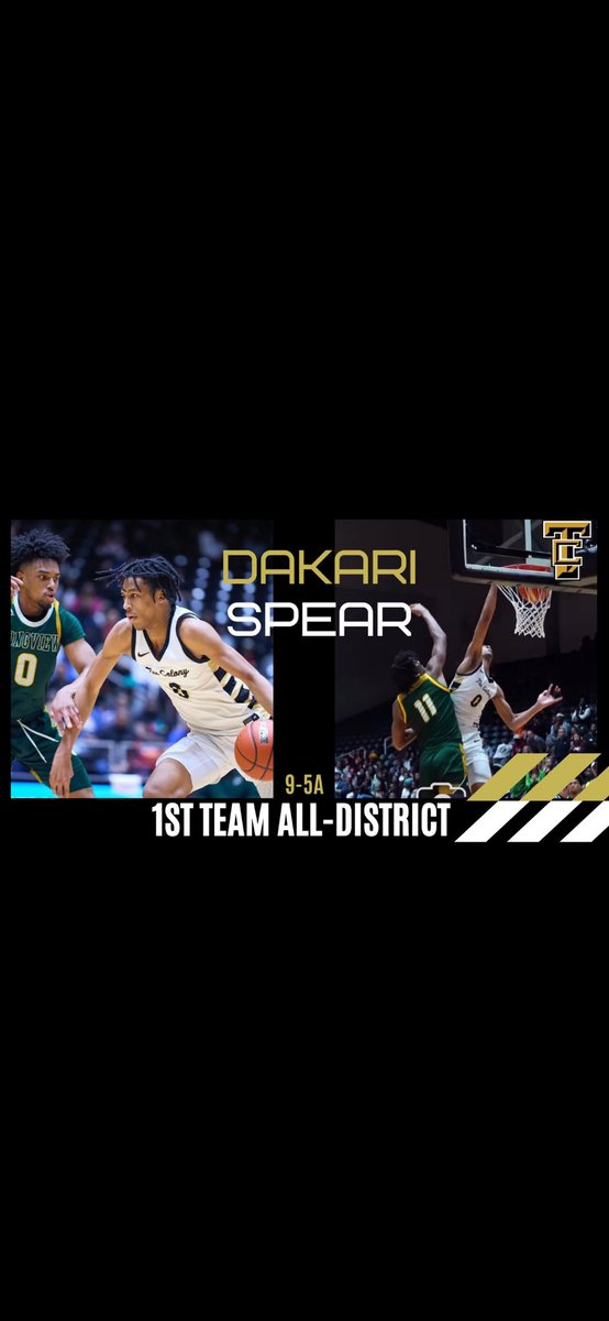 Congrats to our @DaKarispear Dakari Spear on earning 1st Team All- District this year‼️🌟