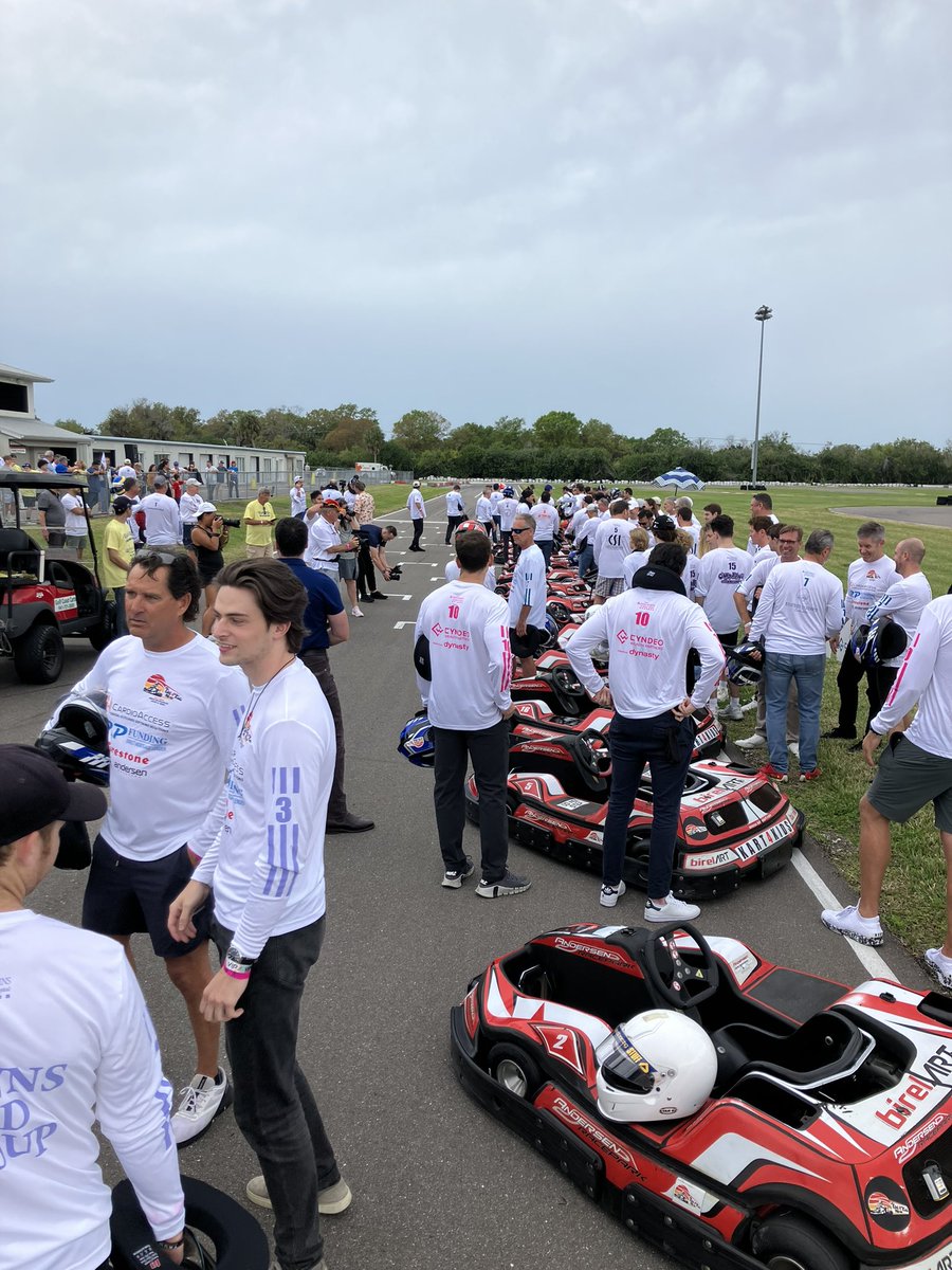 Had a great time in the rain for @kart4kidsproam. Did not win the race this year but had a ton of fun. @AllChildrens is the real winner and thanks to @BourdaisOnTrack for another successful year.