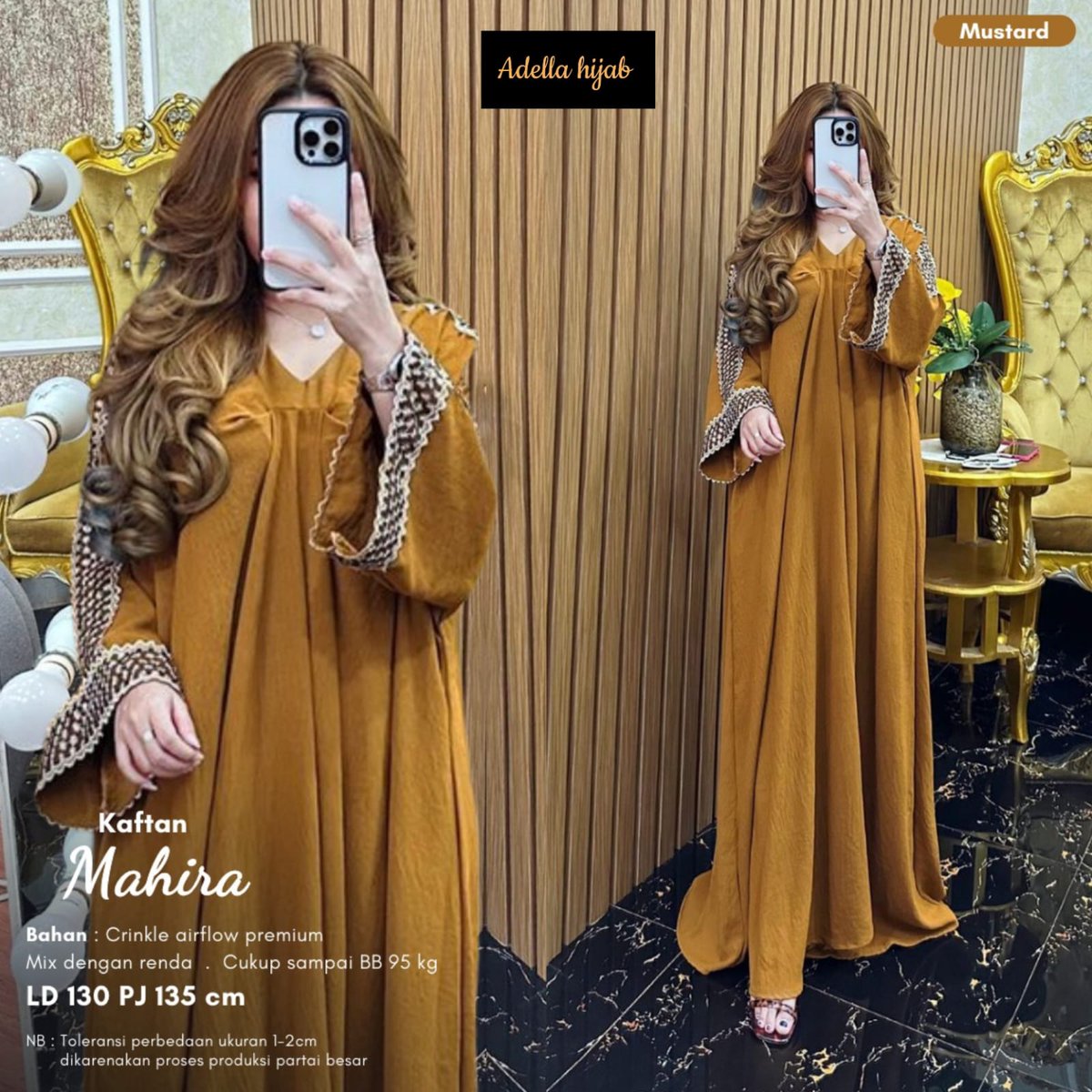 Kamu punya aktivitas tinggi di luar ruangan? Dengan hijab Kaftan Mahira, kamu gak perlu khawatir keringat berlebih, karena diproduksi dengan bahan yang cocok untuk daily activity

Untuk harga dan fast respons 0812-1347-4800

#pakaianmuslim #bajumuslim