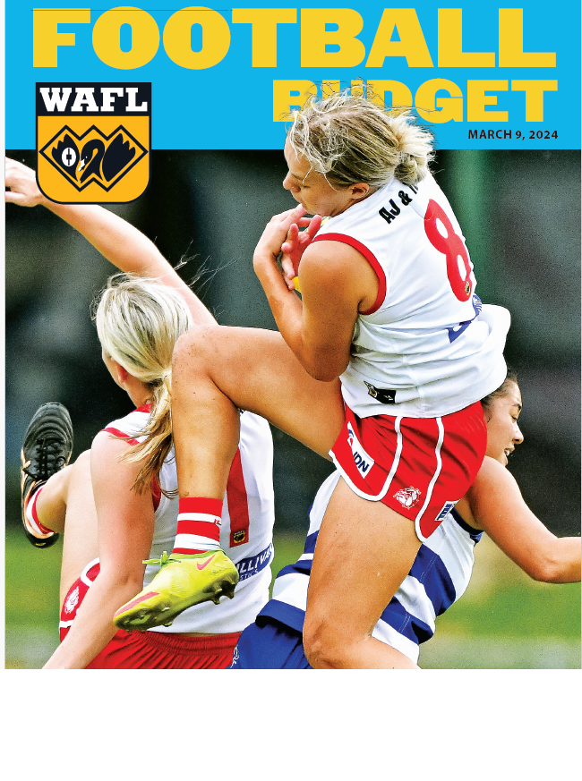 The Round 2 #WAFL Women's Football Budget is available now. This week features former basketballer Holly Coomey who made her debut for @peelthunder last weekend - wafl.com.au/football-budget
