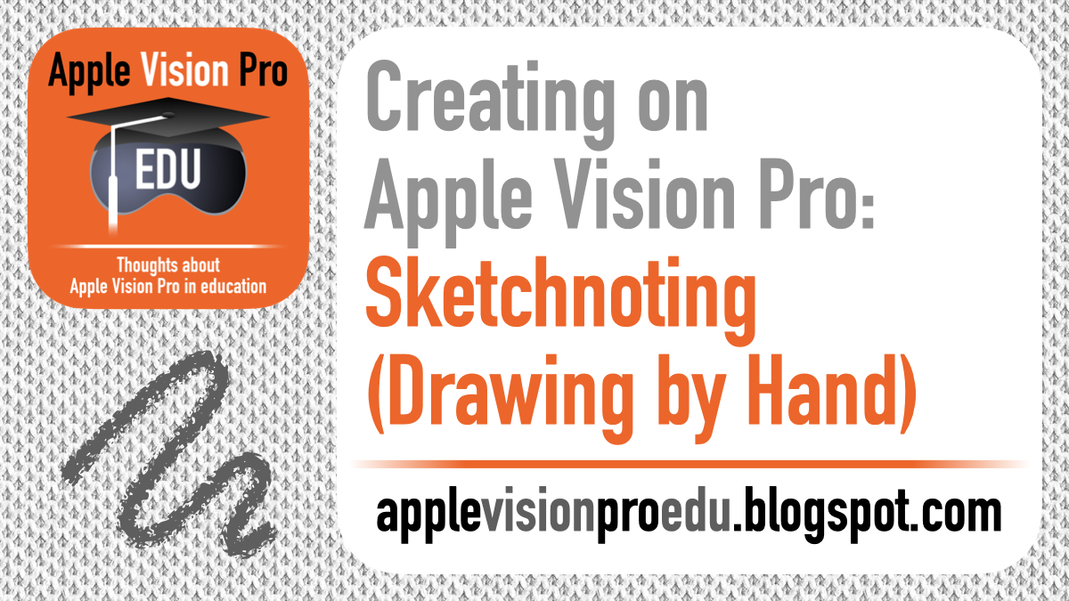 New article in creative classroom projects w/ #AppleVisionPro series - I compare drawing a #sketchnote by hand using Apple #Keynote on 1) #iPadOS w/Apple Pencil; 2) #macOS w/trackpad+Pen tool; &amp; 3) “air drawing” on #visionOS
#AppleVisionProEDU
applevisionproedu.blogspot.com/2024/03/creati…