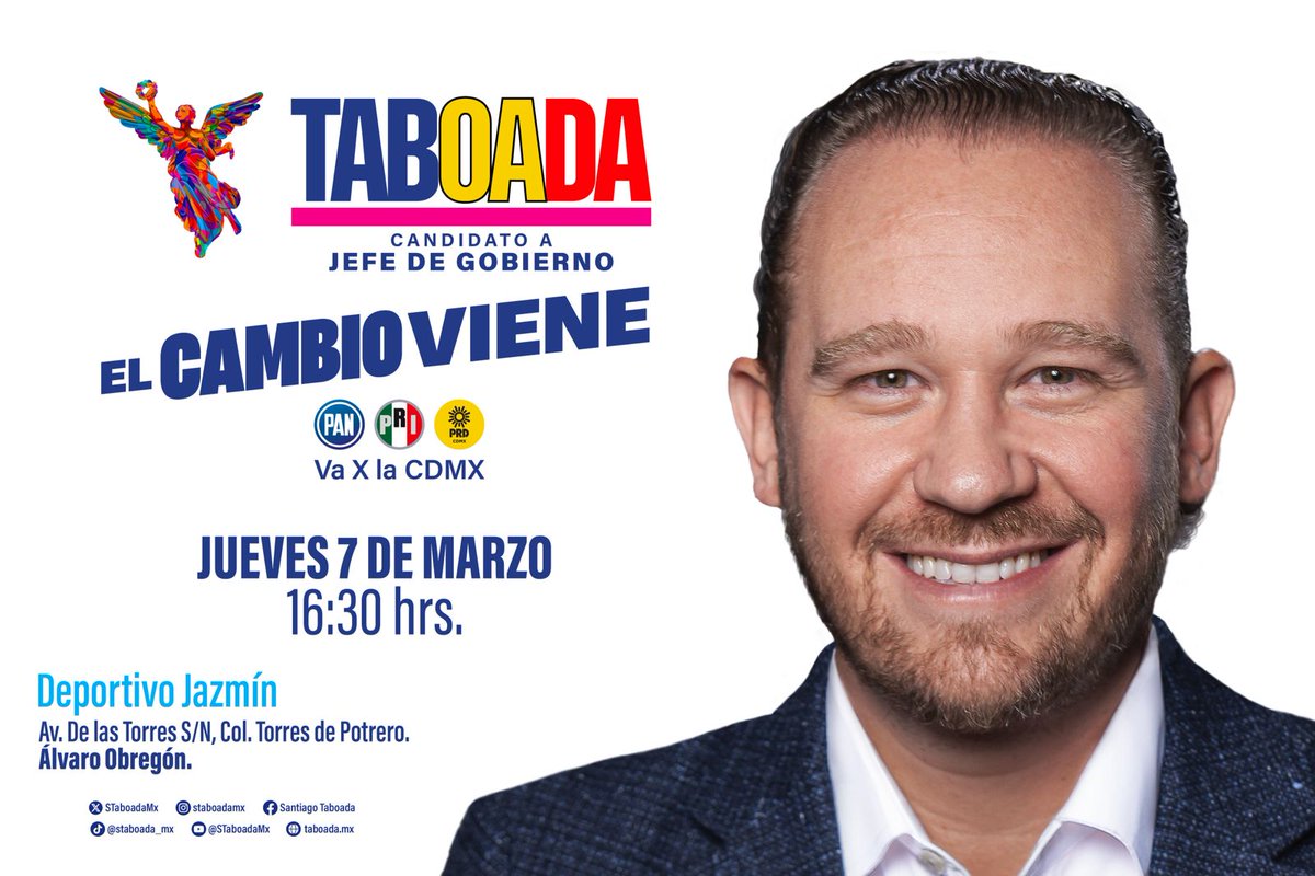 #ElCambioViene
@STaboadaMx  🫶💙🫶
JUEVES/07/MARZO/2024
16:30 HRS.
Deportivo Jazmín
Delegación #AlvaroObregon
#CDMX
#ElEsElBueno
🤜🇲🇽🤛
👇 👇 👇
🫶💙🫶💙🫶💙🫶💙🫶💙🫶💙