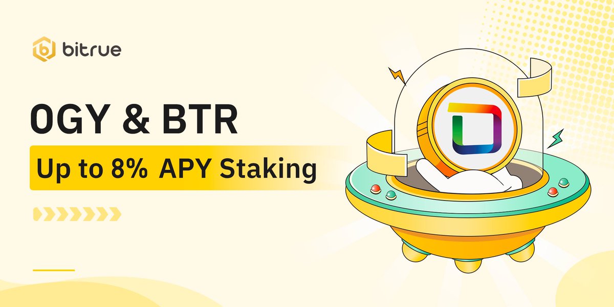 BitrueOfficial's tweet photo. 🌟 New #Staking pool on #Bitrue! @ORIGYNTech

⛏ Stake $BTR and $OGY to earn up to 8% APY in $OGY.

💰 Earn now: https://t.co/OIDJPXlbpz

Details: https://t.co/fJemCUJJbe https://t.co/f5LturkhGB