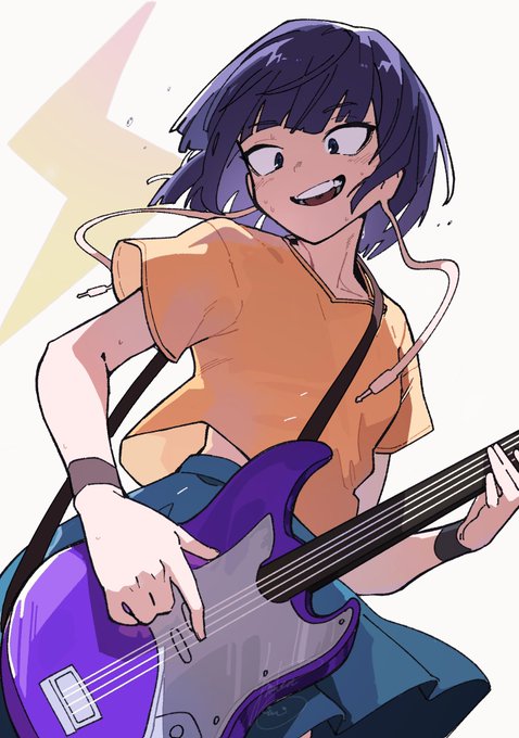 「bass guitar holding」 illustration images(Latest)