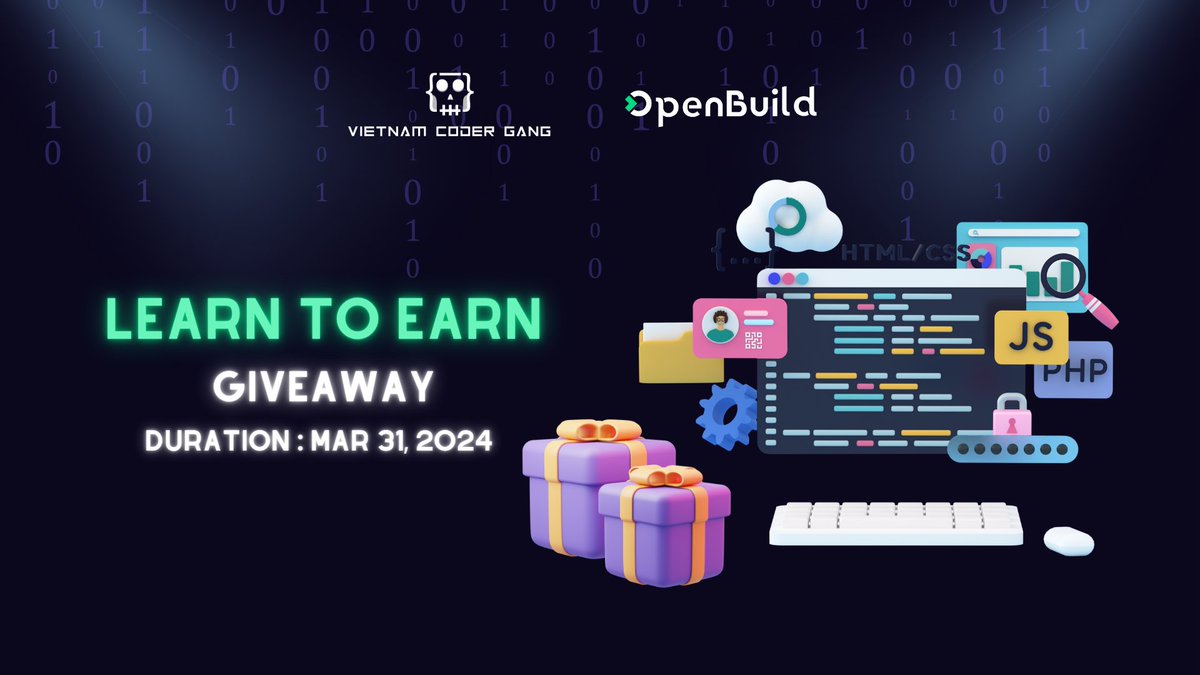 VNCoderGang's tweet photo. [Giveaway] Tham gia chương trình Learn to Earn cùng với @VNCoderGang &amp; @OpenBuildxyz nhận về giải thưởng lên đến 300 USD 🔥

Cùng khám phá nguồn học miễn phí, săn bounties và &amp; cơ hội việc làm hấp dẫn từ #OpenBuild 🎉

Chi tiết dưới đây 👇 https://t.co/UjkE6R653E