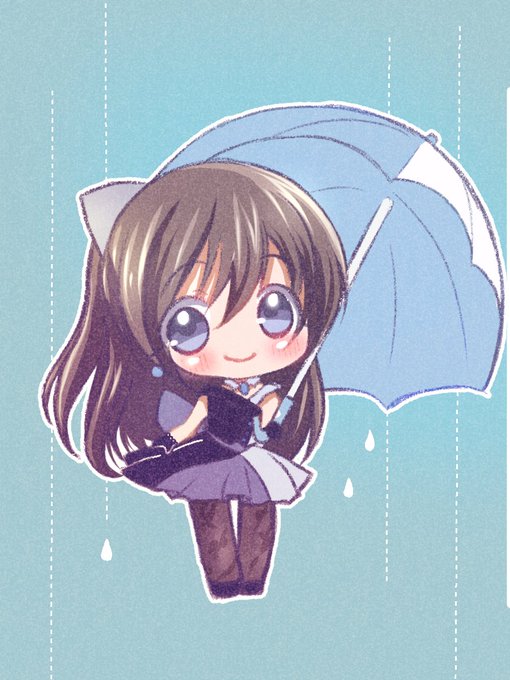 「bangs holding umbrella」 illustration images(Latest)