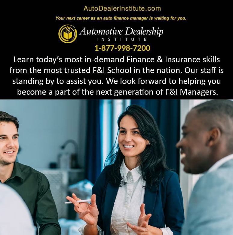 Master the F&amp;I skills to drive your career in only 4 weeks  autodealerinstitute.com Learn  today’s most in-demand #Finance &amp; #Insurance skills from the most  trusted F&amp;I School in the nation   #fandi #training #jobplacement #finance #JobSeekers #veteransunite #automobiles