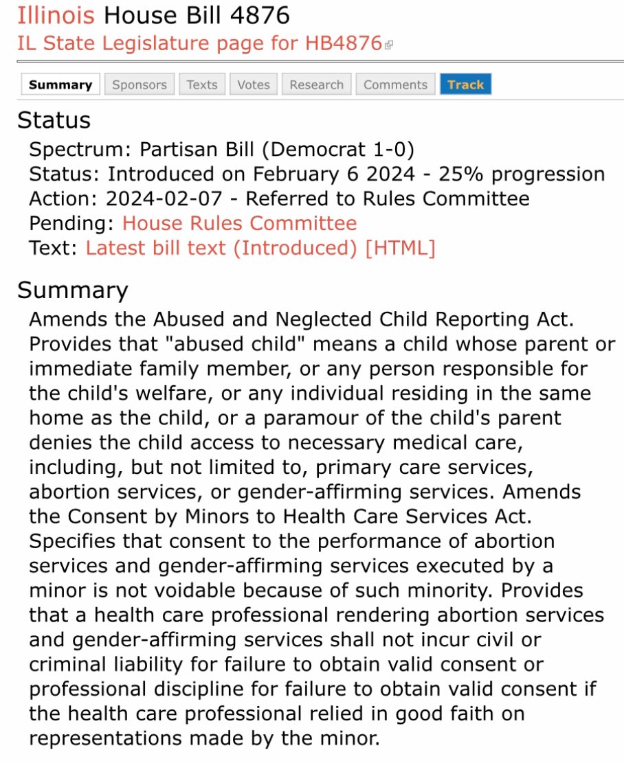 Great things are happening! 👏🏻 

HB4876 is dead in the water. Hopefully, it won’t somehow reappear as part of a new bill. 

#Illinois #SaveOurKids #ProtectParentsRights