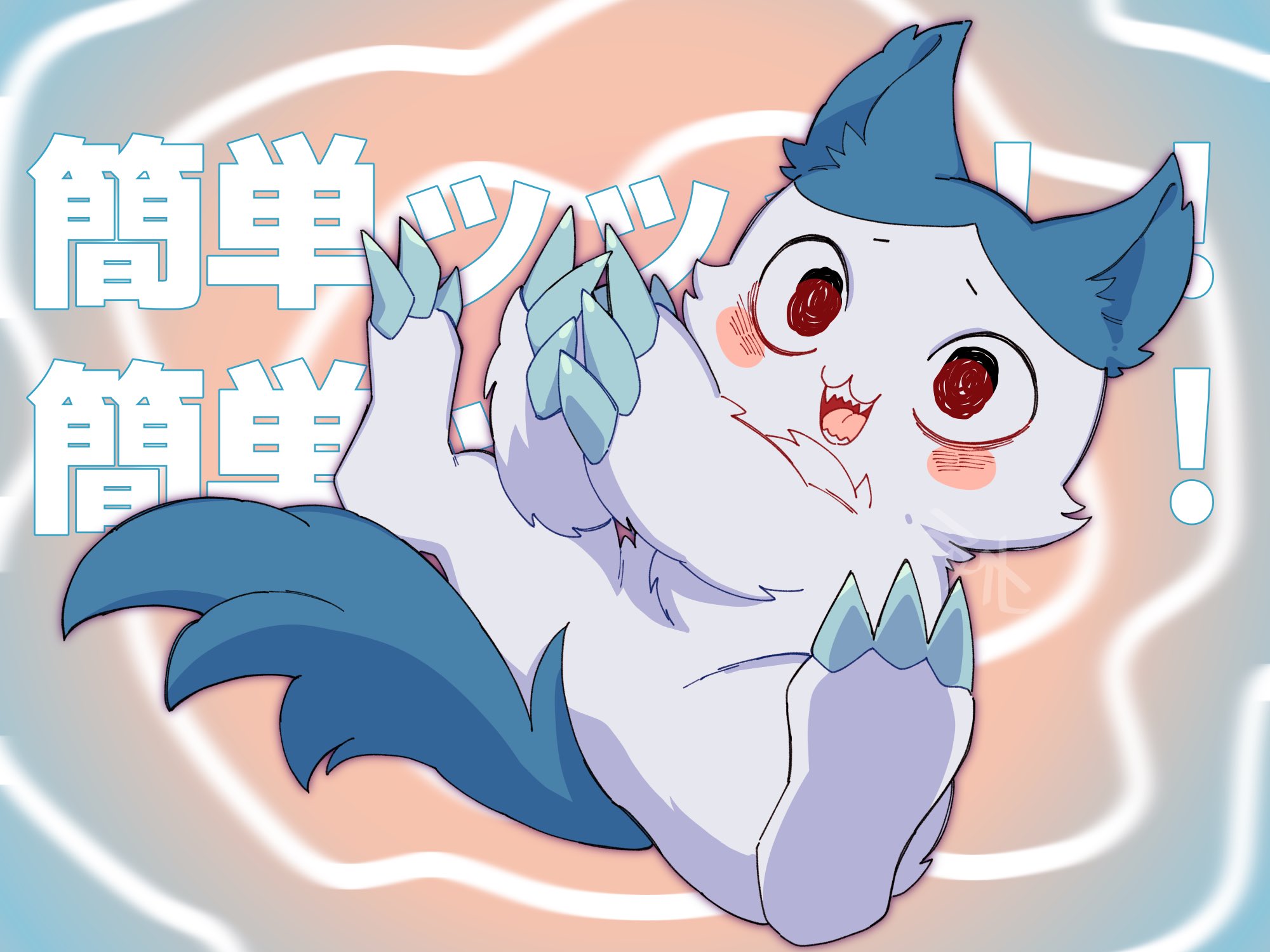 ちい　手描き　イラスト　リクエスト Bibian 比比昂 - 【ちいかわ】ちいかわ・ハチワレ・うさぎ手描き