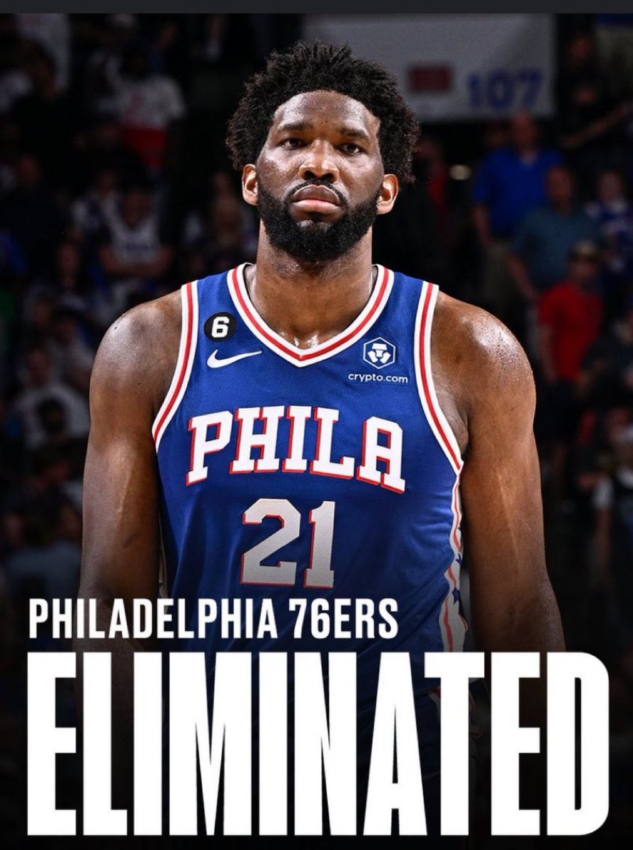 mccrystal_alex's tweet photo. OFFICIAL: The Philadelphia 76ers have been eliminated from the 2023-2024 NBA Season https://t.co/PtUiJK5VUg