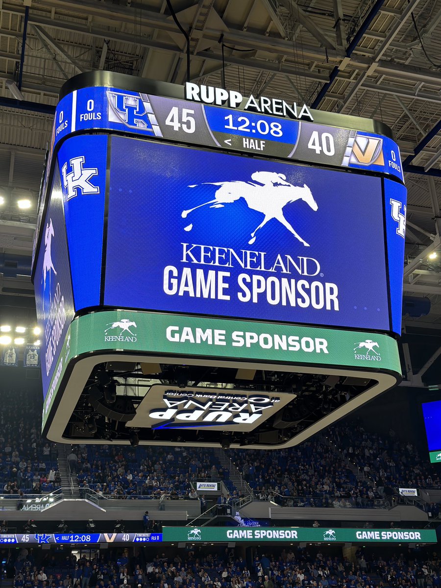 Great to see these two great brands together on a Wildcat Senior Night!@keeneland game sponsor for @UKAthletics #BluegrassTraditions