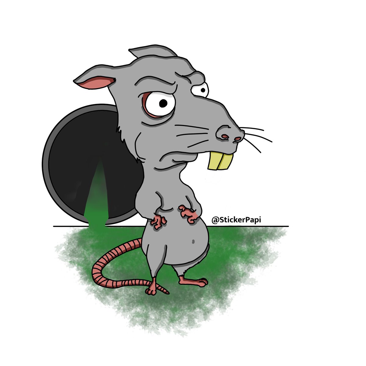 StickerPapi's tweet image. "🐀🌊 Dive into the depths with our latest sticker: the urban legend, the sewer rat! Don't underestimate these city slickers - they're the unsung underground heroes. #SewerRatSwag #UrbanLegends #NYCStickerArt"
