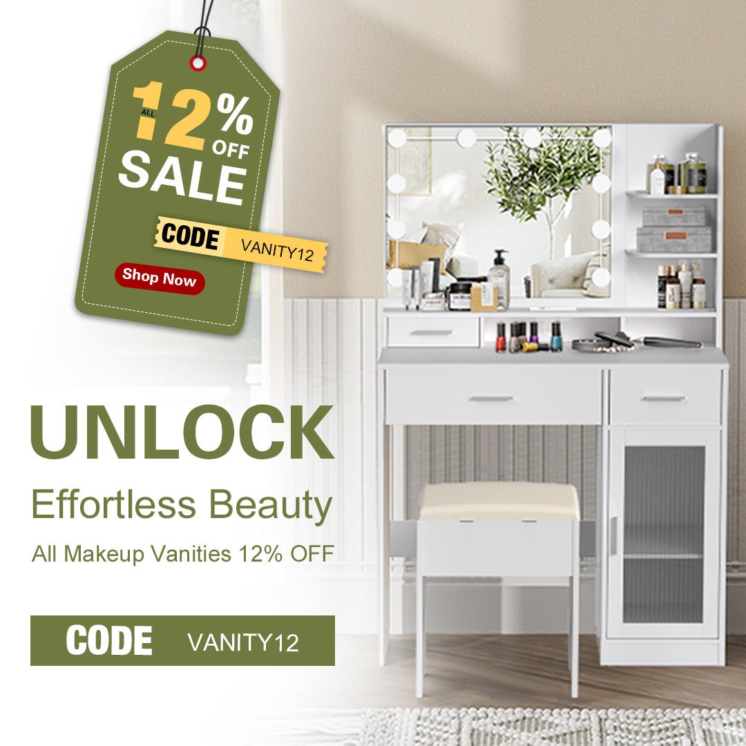 Elecwish_us's tweet photo. 💐 Unlock your spring time glow-up 🌸💋
💝 Now enjoy 12% off on all makeup vanities ✨
🛒: https://t.co/wrfCMVPftC

#SpringVibes #makeup #furniture #elecwish #interiorstyle #homedecor https://t.co/beO5woWRRX