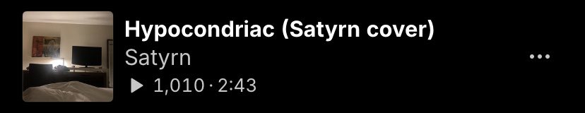 Surprise drop tonight since my cover hit 1k 💙🪐