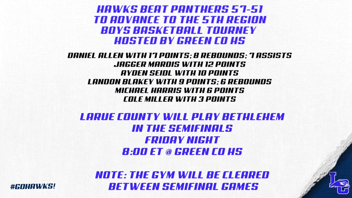 LCHS ATHLETICS (@laruecohawks) on Twitter photo 