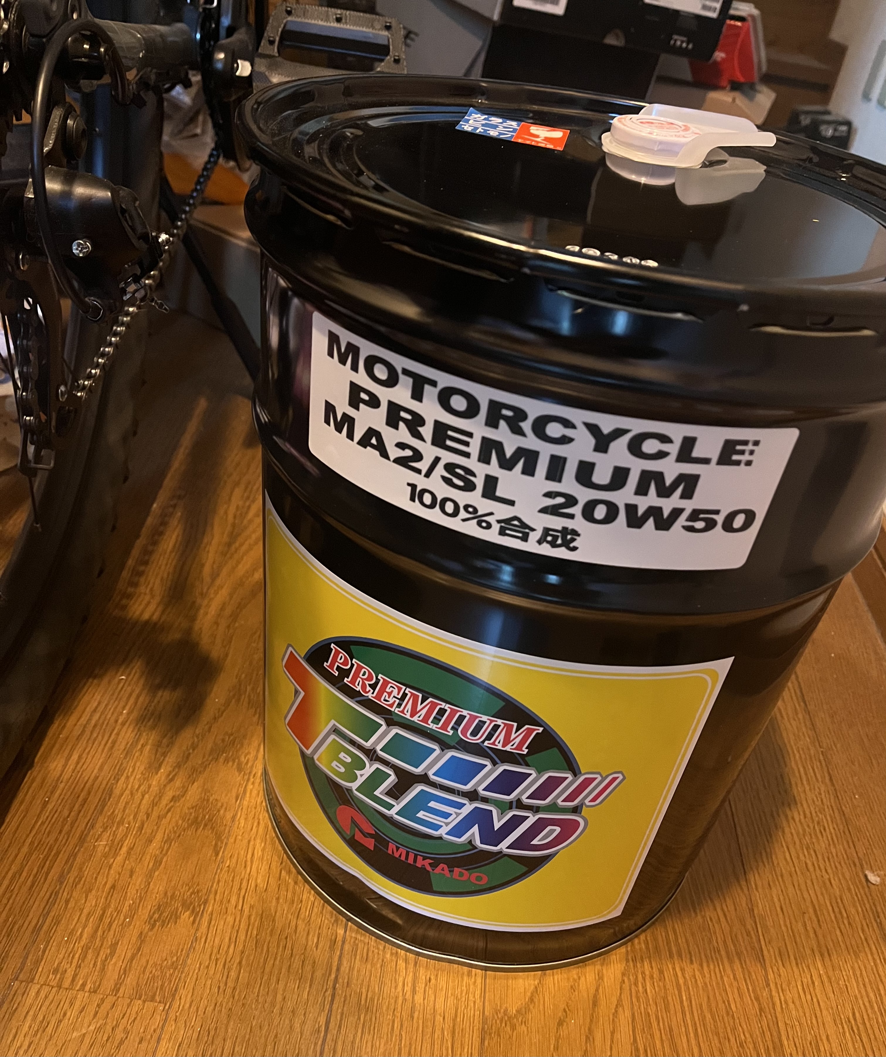 ミカドオイルT-BLEND PREMIUM MA2/SL 20W50(3L) まぶし ミカドオイルT-BLEND PREMIUM MA2/SL 20W50(3L) まぶし