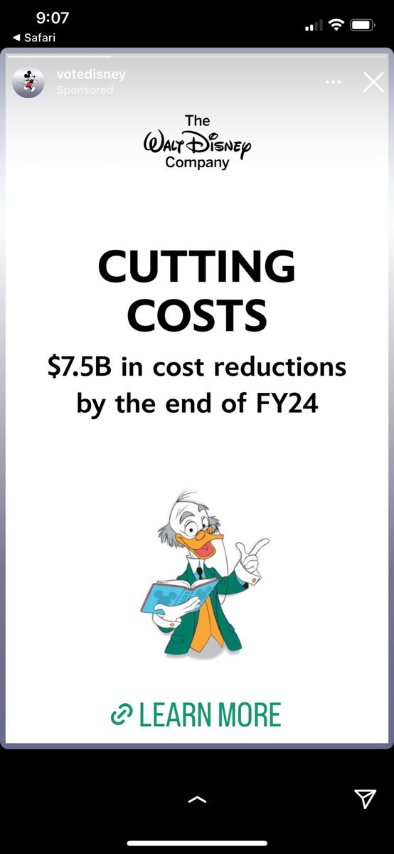 GitPushAll's tweet image. Disney’s buying ads on meta to get shareholder proxy votes and if the creatives look like this I’m all for it
(I don’t own $DIS)