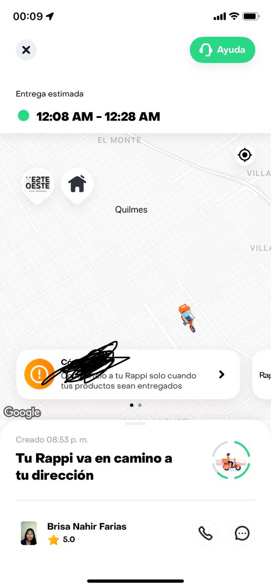 German_Gosende's tweet photo. @RappiArgentina Te voy a escribir por acá, por DM se borran siempre!
Hice un pedido 21:20 y nunca llego, lo tiene el “Rappi”, y dice que está en viaje.
Encima están usando el nombre y la foto de una chica que está desaparecida.
No atiende obviamente, y tampoco  me responden ustedes! Lacras https://t.co/ExPEd7ouWA