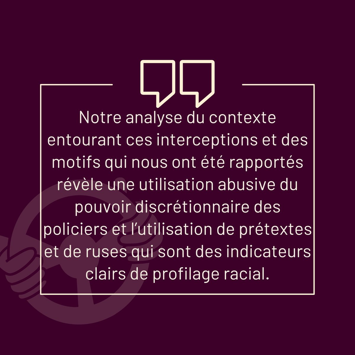 ODP_profilages's tweet photo. (2/2) Pour en savoir plus, consultez notre site web : https://t.co/OxbFUpI7Fr
Faites-nous part de votre expérience en utilisant les hashtags #Profilageauvolant #ODP #AffaireLuamba #profilageracial #interceptionsansmotif #drivingwhileblack https://t.co/xkXxZJAJTU