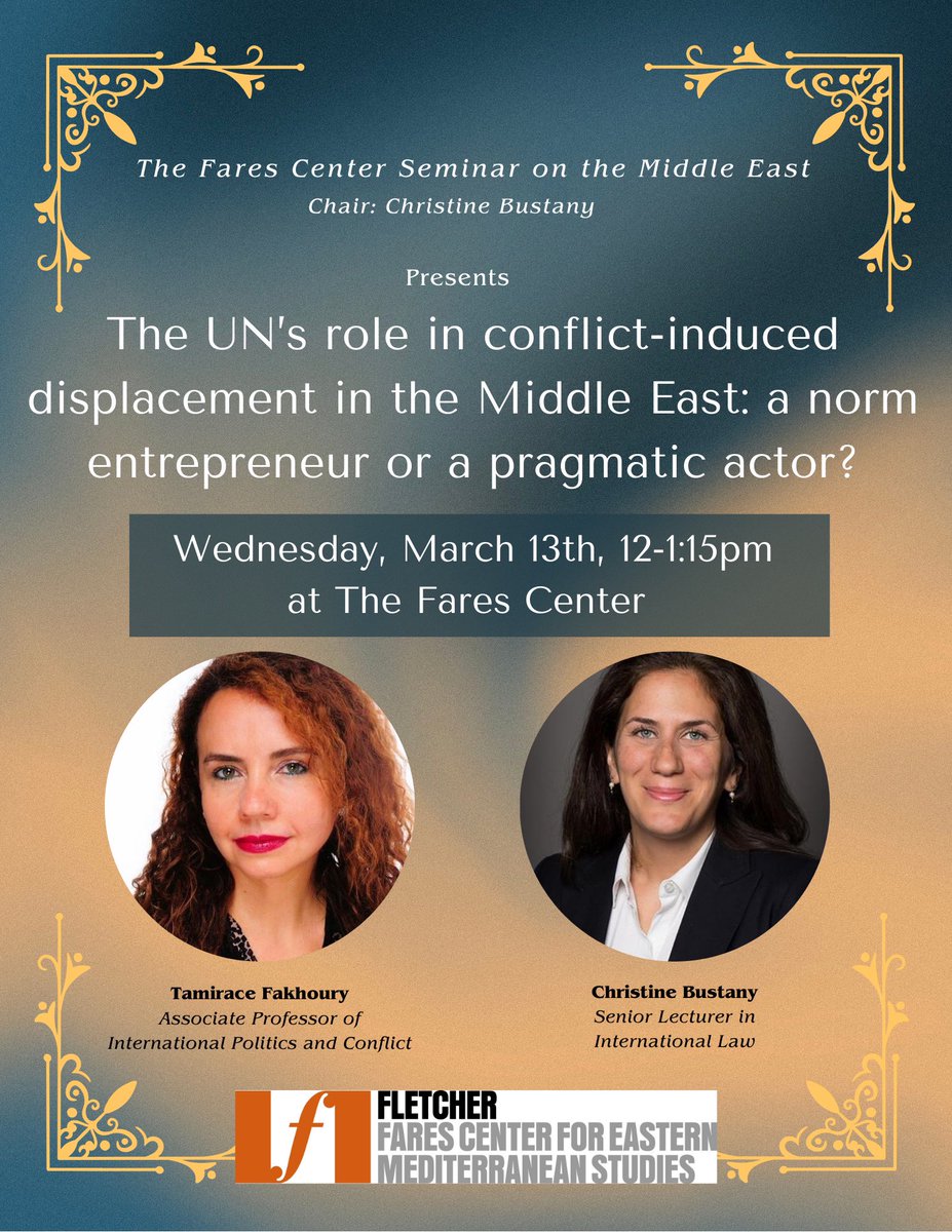 The Fares Center for Eastern Mediterranean Studies tweet media