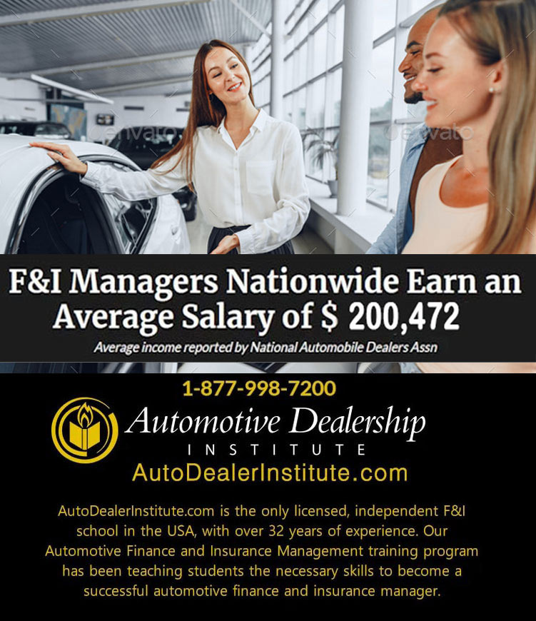 Automotive #Finance &amp; #Insurance #Management Training  👇 autodealerinstitute.com/fi-training   Your #FandI #career starts here. #ADI is number one licensed, independent independent F&amp;I School and F&amp;I training program in US offering job placement assistance in all 50 states  #autofinance
