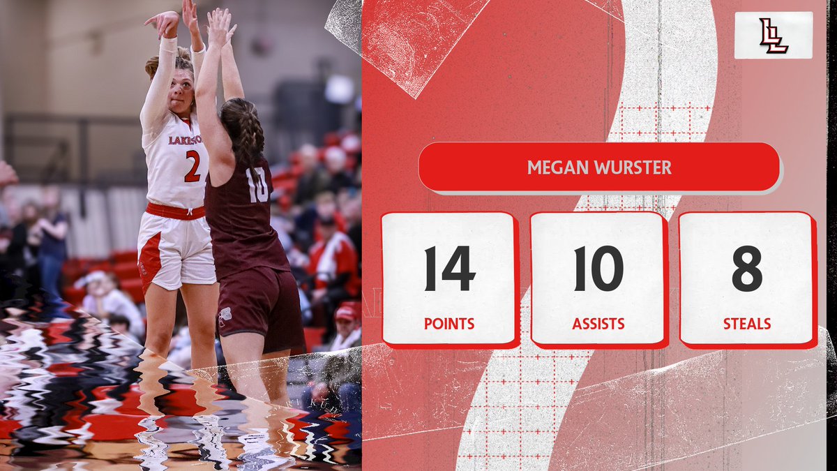 Megan Wurster posted a double-double in the district semifinal win over Berrien Springs with 14 points and 10 assists

PC: Amri Kuhn Photography