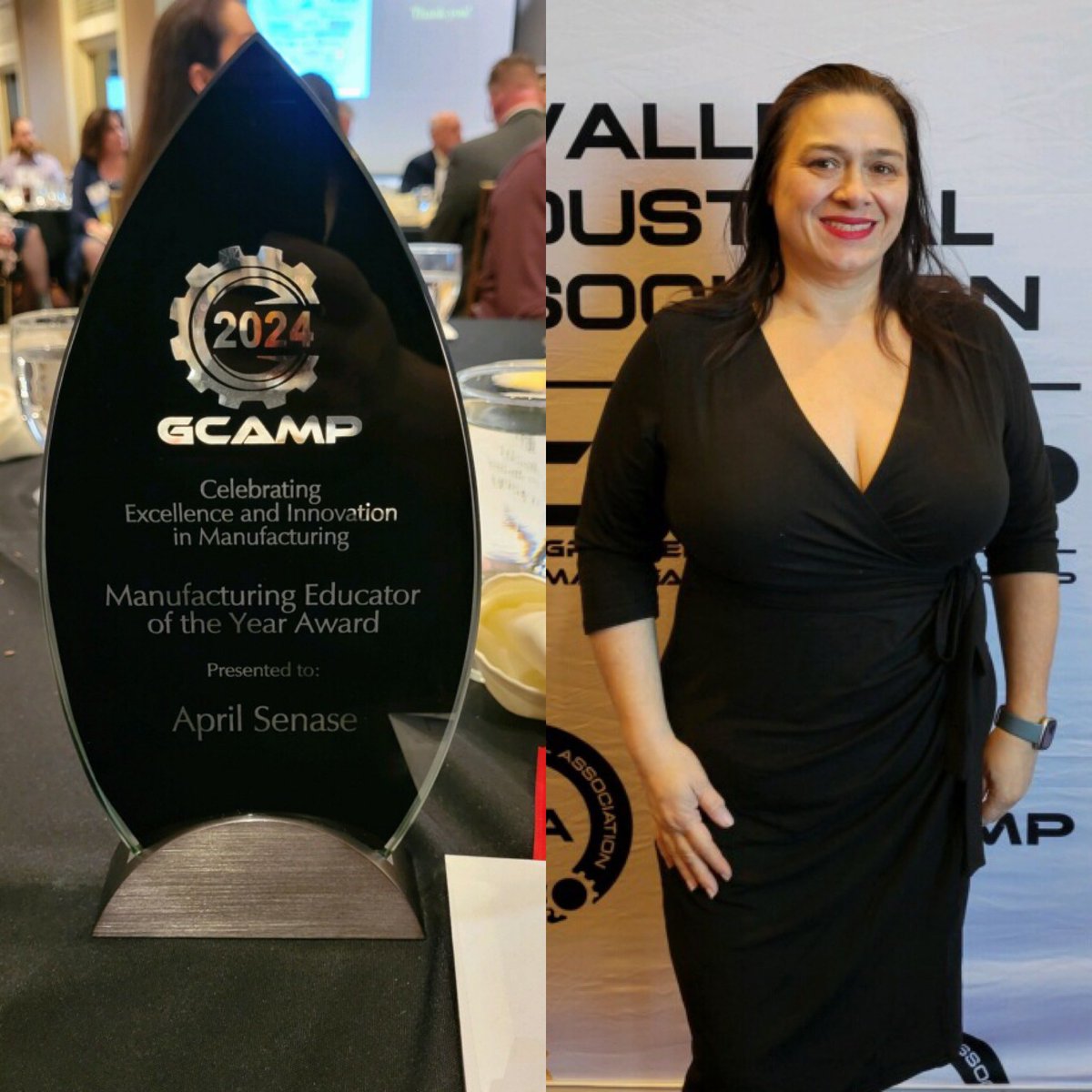 Congratulations to the 🌟 amazing 🌟 April Senase, Advanced Manufacturing teacher at <a href="/WestD209/">Proviso West High School D209</a>, recipient of the 2024 <a href="/GCampMfg/">GCAMP</a> Manufacturing Educator of the Year Award! 🐾⚙️ 🔴 ⚫️ 
 #bignews #grateful #proud #educator #womeninmfg #CTE <a href="/actecareertech/">ACTE</a>