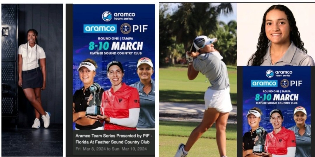 The Girls On The Green Tee PRO-AM  Team Members, Wesley Houston and Morgan Rodriguez will tee off tomorrow!

Congratulations and enjoy the Aramco Team Series PRO AM experience!

#WomenofColorGolf
#GirlsontheGreenTee