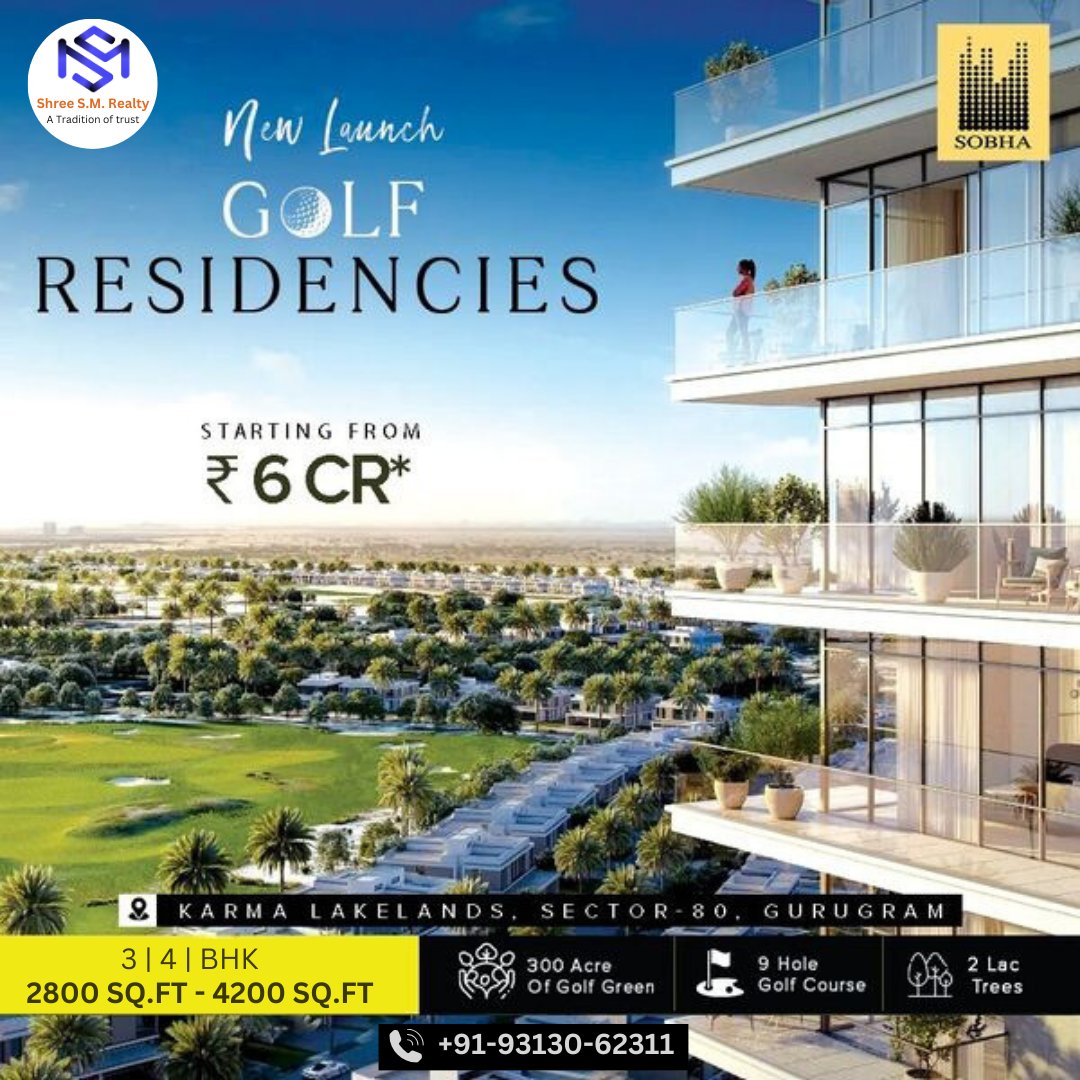 #karma #karmalakelands #karma80 #RealEstate #sector80 #shresmrealty #appartments  #sobhadevelopers #luxurylifestyle #gurugram #golfcourse #apartment #delhi #ncr #haryana #manesar #luxuryrealestate #realestategurgaon #gurgaonproperties #gurgaonnews #gurgaoncity