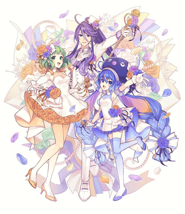 GUMI ,神威がくぽ ,音街ウナ 「when the plans make it out of the group 」|ham(─‿‿─)♡のイラスト