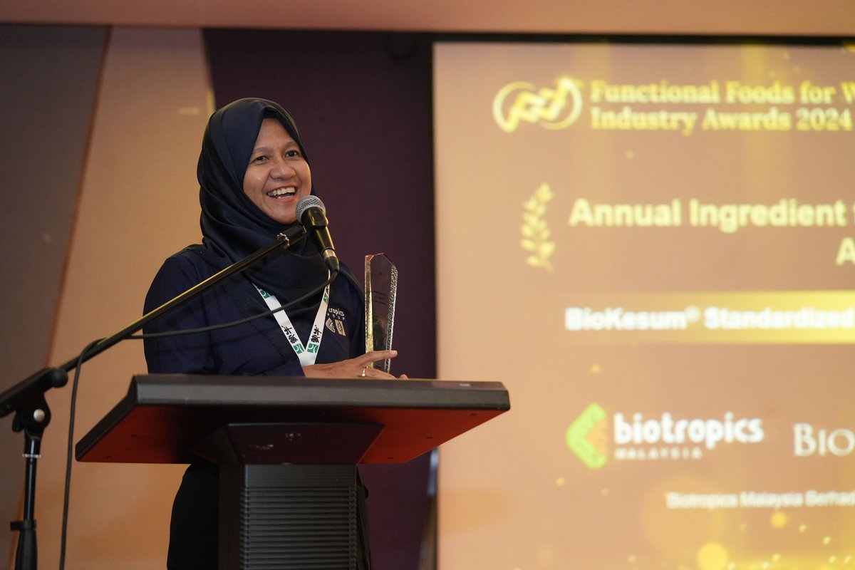 biotropics's tweet photo. We are honoured to have received three awards at the Functional Foods for Wellness Summit!🎉
A big thank you as well to the FFWS Organizing Committee for this honour.
#physta #phystatongkatali #tongkatali #kesum #biokesum #avco #herbalextracts #herbalingredients #naturalproducts https://t.co/nKNtWDsHsI