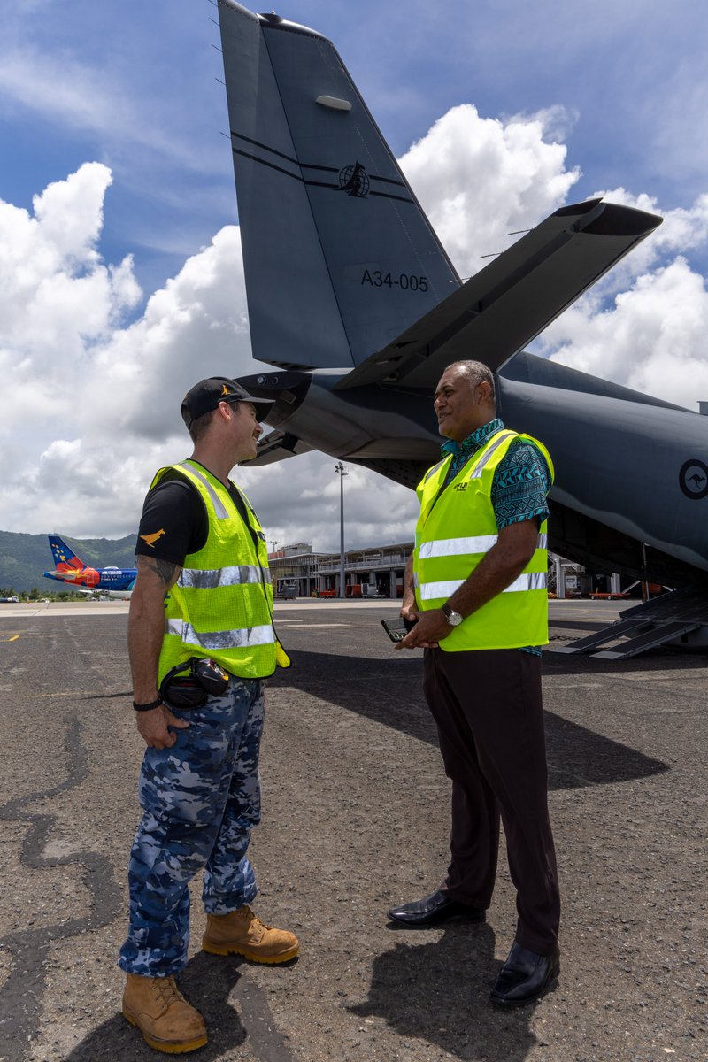 AusAirForce's tweet image. Vinaka, Fiji! Strengthening partnerships in the Southwest Pacific region with our first Fijian rotation for the Defence Pacific Air Program. 🇦🇺🤝🇫🇯

📖| bit.ly/3uN1Mx7

#AusAirForce #DPAP #StrongerTogether