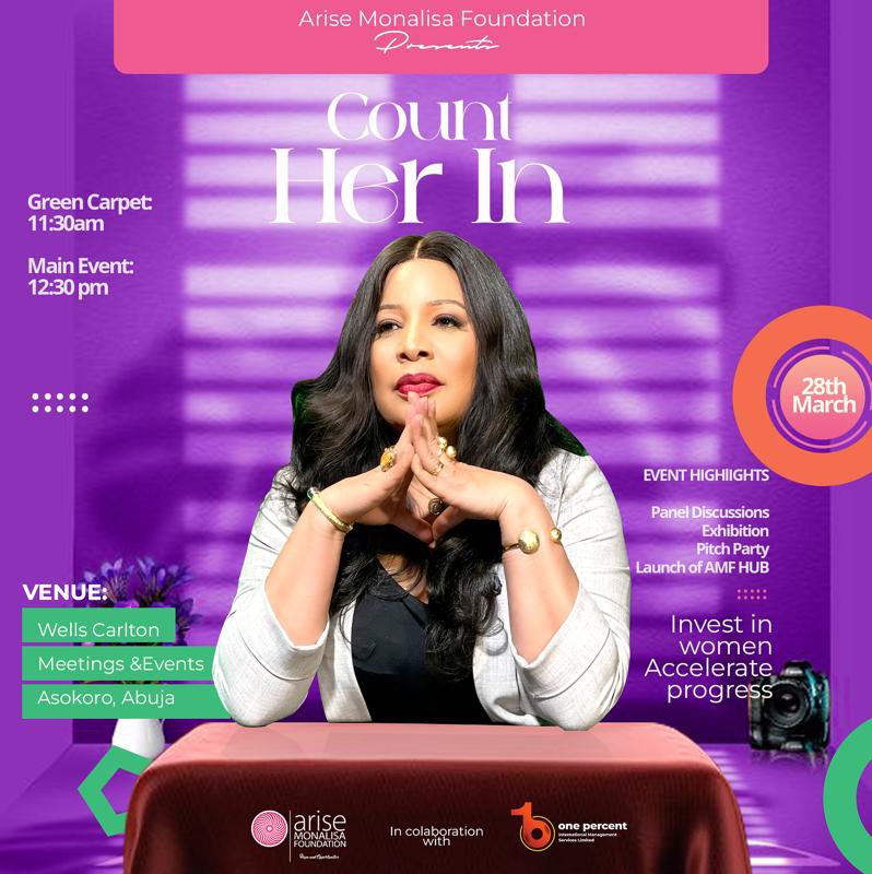 Monalisacode's tweet photo. Attention all determined and forward-thinking women! The moment has arrived to fast-track your advancement and revolutionise your life. Mark your calendars for March 28th and be part of this transformative experience! 
#AriseMonalisaFoundation https://t.co/KTSVvqpVKG