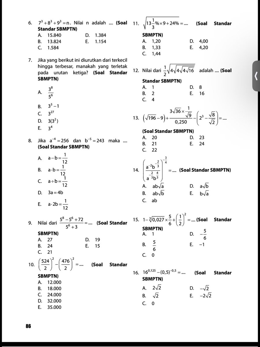 H-56 UTBK SNBT 2024 Latsol PK/PM (materi dasar) Materi : eksponen pembahasan dan drive ebook ada di reply yaa, if you have any question feel free to ask🫶🫶🫶 semangat belajar pkpmnya, bismillah lolos ptn impian! please like and rt, thank you❤️ #studytwt #AMBISVERSE #AMBISTWT