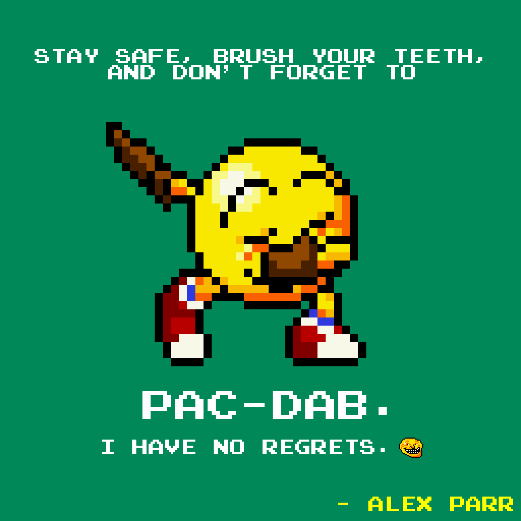 nocontextpacman's tweet photo. Before we wrap things up, 
I would like to remind you all...

(Submitted by @AlexParrActual!) https://t.co/QCF0u8O2ps