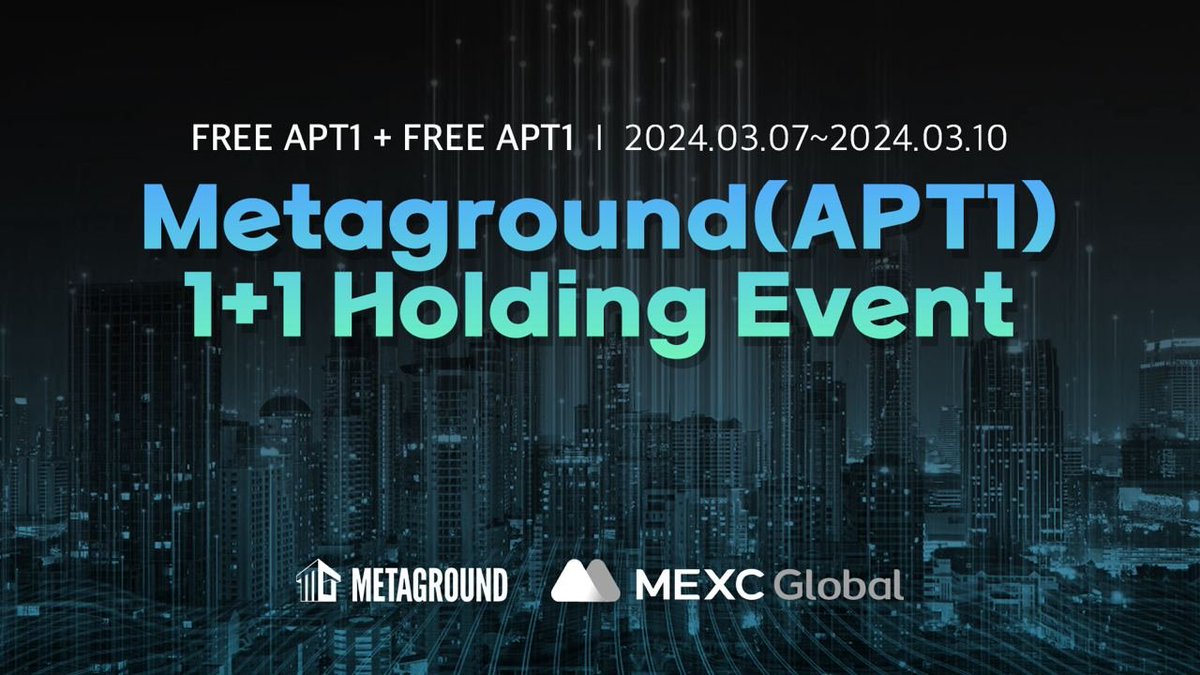 meta_ground's tweet image. #MetaGround #EVENT 

1️⃣ Mission: Rt the post
&amp;gt; Reward : APT1 [ $5 worth]

2️⃣ Mission: APT1 Holders for 3Months
 &amp;gt; Reward : APT1  [$5 worth]

*After the retweet is completed, please fill out the Google Form below.

Google Forms : forms.gle/5yD4A7VmL3UdQR…

#Metaverse #Airdrop