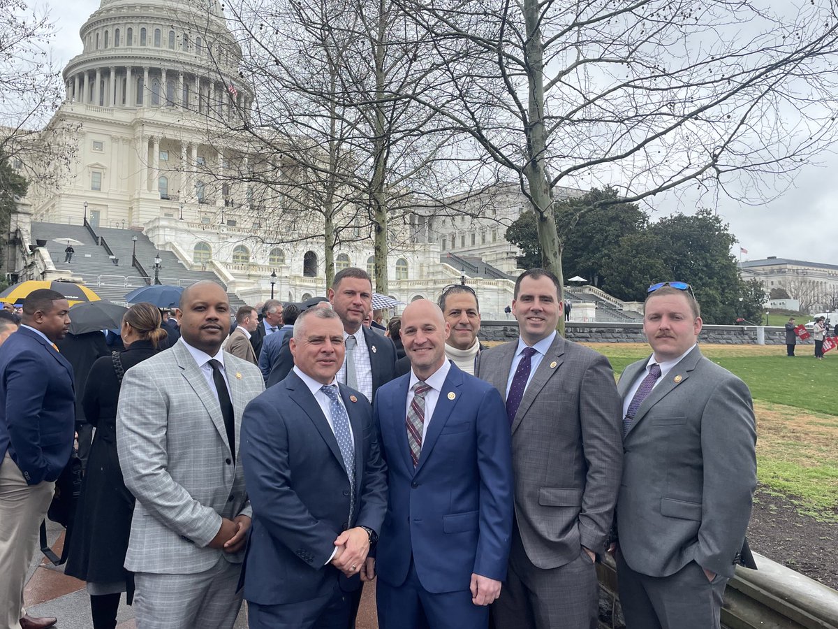 ProvFirefighter's tweet photo. L-799 E-board members visited the Nation's capital for @IAFFofficial LEGCON. Thank you @SenJackReed @SenWhitehouse and @RepGabeAmo for your genuine concern and steadfast support for RI firefighters, and @IAFFPresident @IAFFGSTLima and @IAFFdist3VP for your continued leadership. https://t.co/DNjGW1YLhR