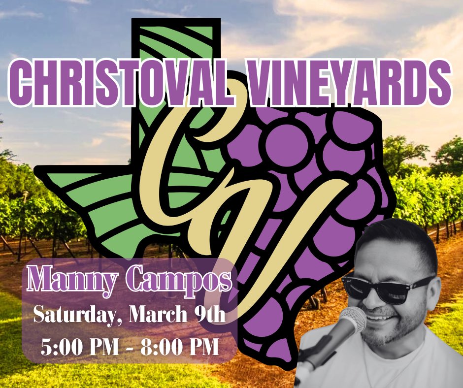 manny_campos's tweet image. Back on the Patio at the Christoval Vineyards this Saturday! #SanAngelo