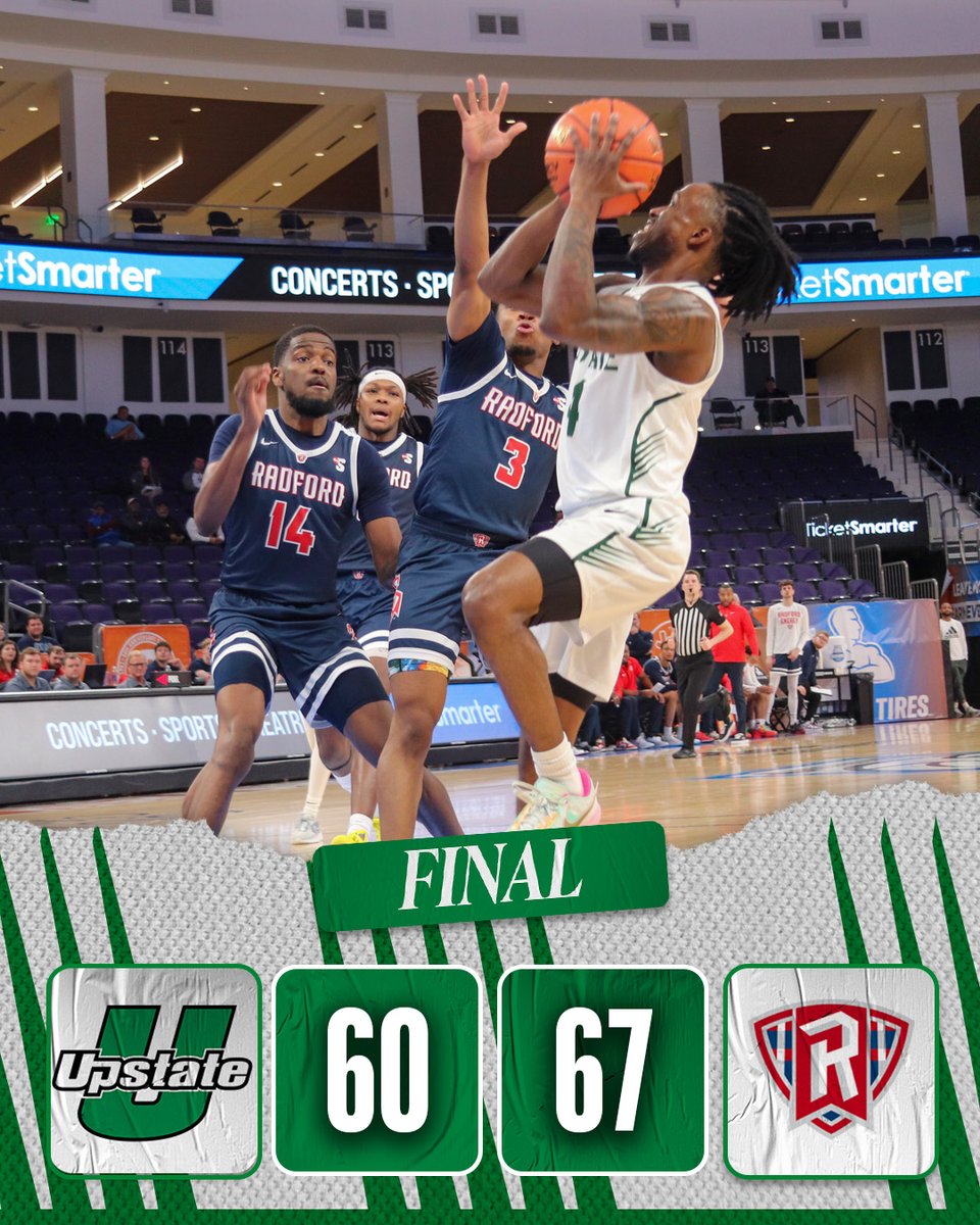 The Spartans fought valiantly, but a late comeback attempt fell short as the 2023-24 season comes to a close. Jalen Breazeale finished the night with a career-high 19 points to lead Upstate while adding six helpers. #SpartanArmy ⚔