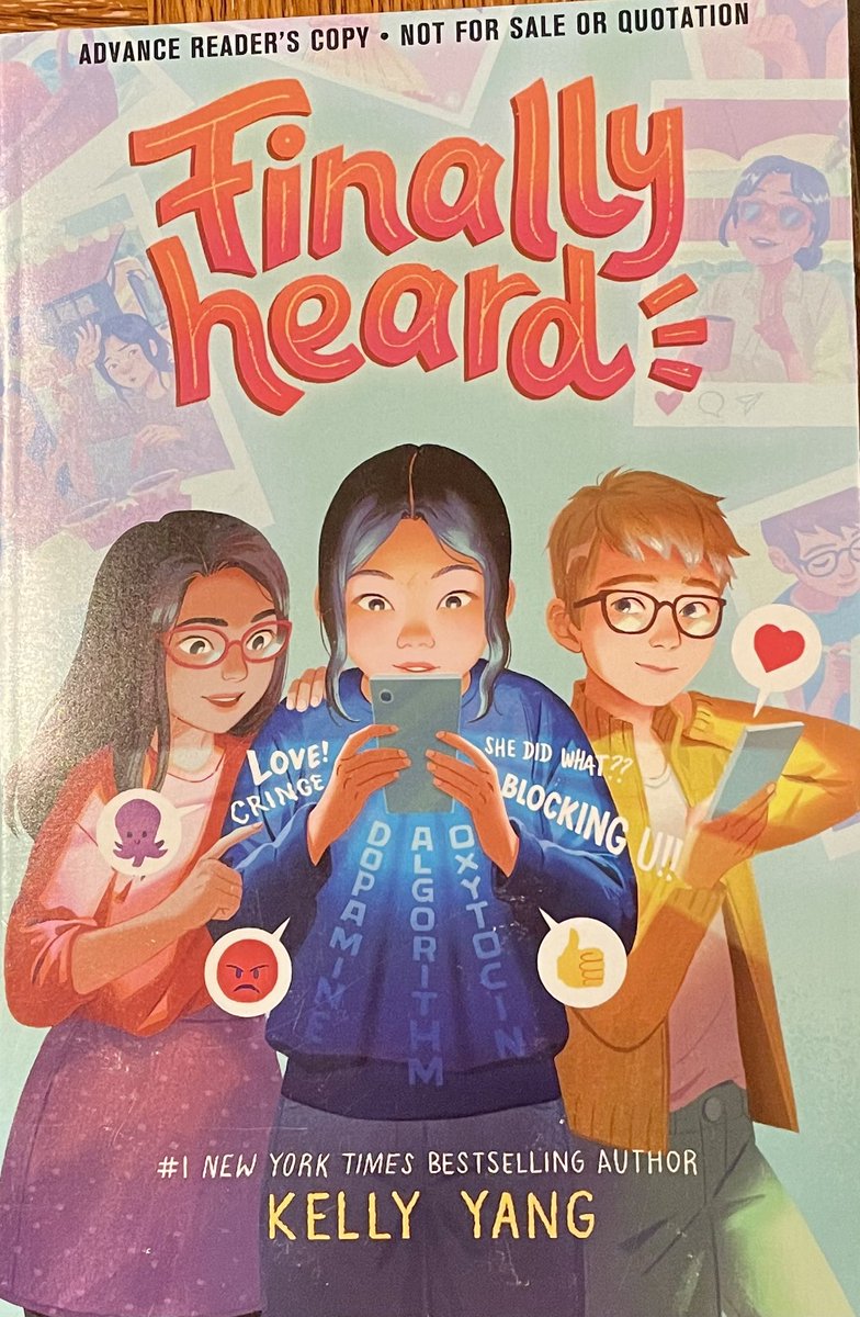 @kellyyanghk has done it again! Lina is learning and growing. Navigating the social media world, friendships, and family is tricky! Relevant and important story! #bookposse #bookaday @SimonKIDS