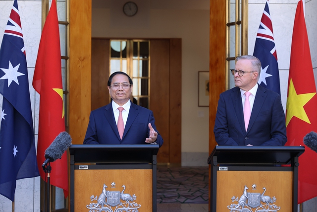 Viet Nam and Australia elevate ties to a comprehensive strategic partnership en.baochinhphu.vn/joint-statemen…